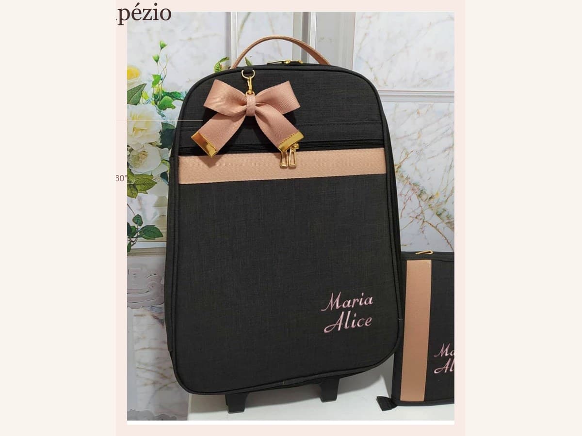 Mala Maternidade Trapezio personalizado do Atelie da Gi